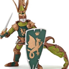 Weapon Master Figurine with Dragon Crest, Medieval Collection