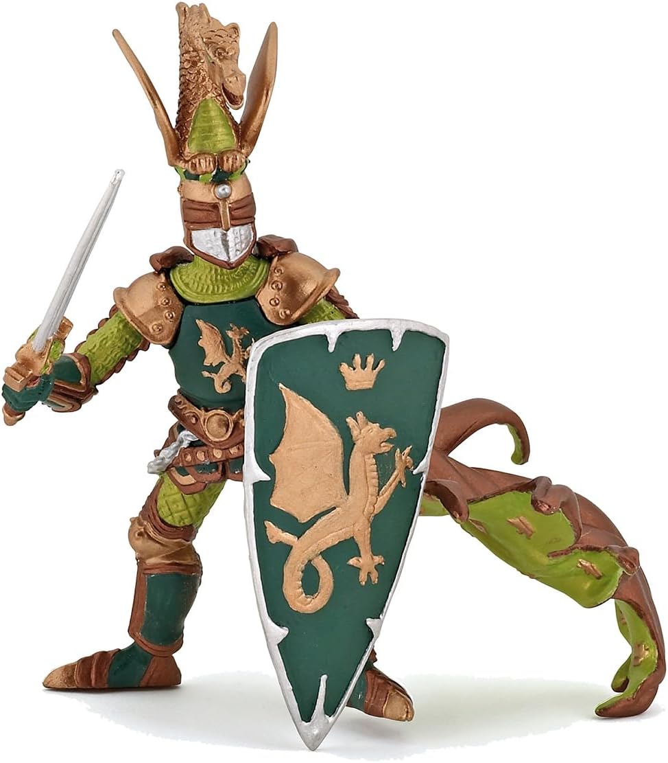 Weapon Master Figurine with Dragon Crest, Medieval Collection