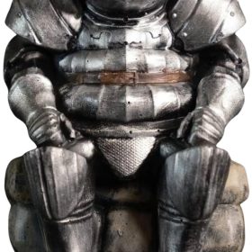 Onion Round Bulbous Knight Mini Statue, Bonfire Rest Pensive Warrior Figurine, Praise the Sun Dark Realm Soul Hero Collectible, Fantasy RPG Desktop Decor Gift for Gamers