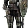 7 Inch Medieval Knight with Shield and Sword Statue Figurine